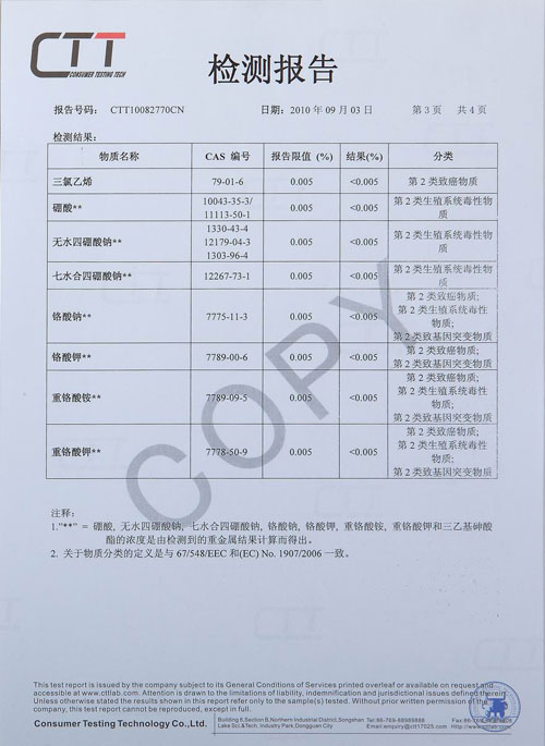 檢測報告